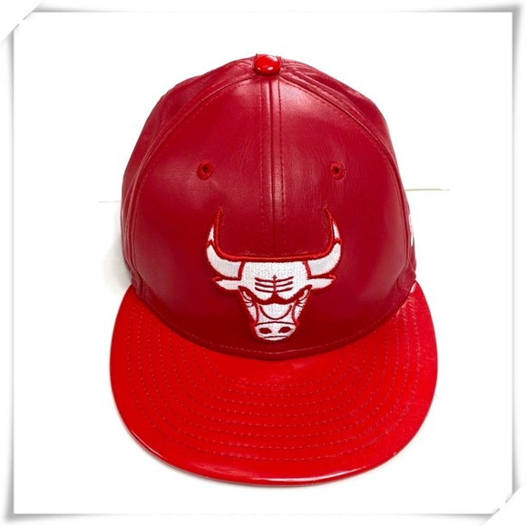 9fifty Other - CHICAGO Bulls PU Leather 9Fifty SnapBack Baseball Cap in Red